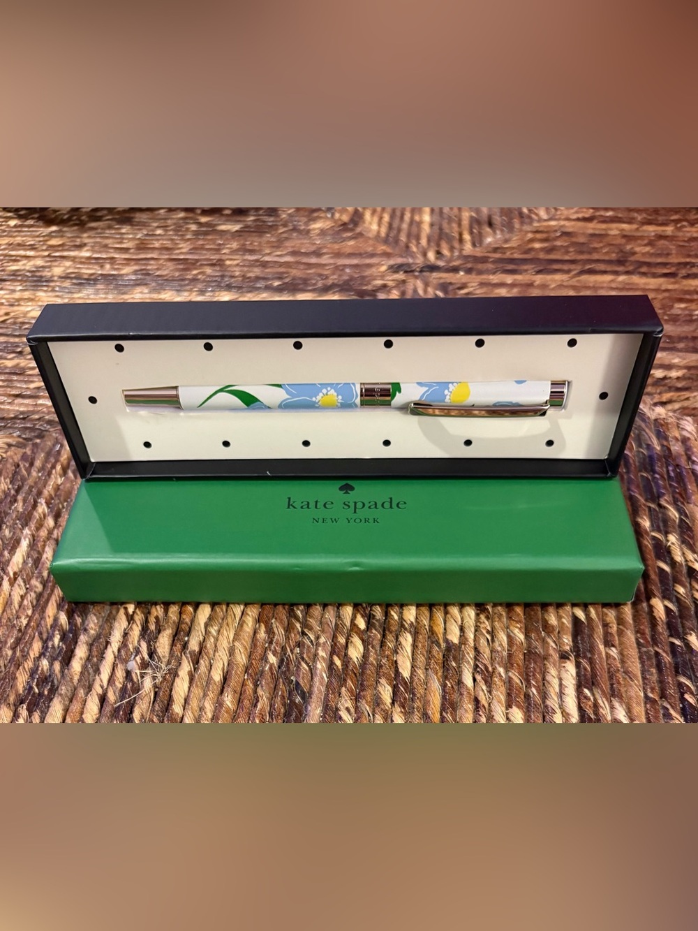 Kate Spade Sunshine Floral BallPoint Pen in Gift Box - NEW